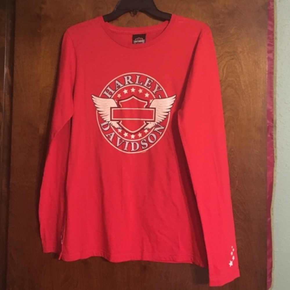 Long sleeved Harley Davidson T-shirt